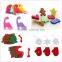 Christmas socks used as outdoor christmas decorations