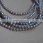Natual 5-6mm Grey Round Freshwater Loose Pearl Strand