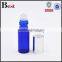 2017 high quality 15ml glass roller bottle blue glass roller bottle transparent steel ball glass oil bottle roller