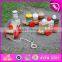 High quality child happy cartoon toy cheap Pull Shape Block Train Toy W05B089-A1