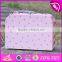 2017 Best sale lovely pink children wooden toy box for sale W08C171-S