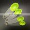 Disposable 4pcs Silicone Measuring Spoons Set With Plastic Handle