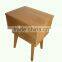 2 drawer solid wood bedside cabinet