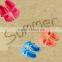High quality rubber beach shoes printing your own logo