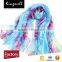 Custom 2017 women accesory latest designs digital print polyester chiffon scarf