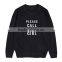 Wholesale sweatshirt woman ladies personalized design printed sweatshirts