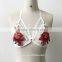 new summer woman crop top sexy girl bikini bra hot sexy girl picture embroidery bralette bra lingerie