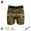 Wholeasle Sublimation Print 90% Polyester 10%Spandex High Waist Men Boxer Short Underwear
