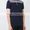 China wholesale midnight blue cotton striped polo shirts wholesale china