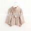  new products knitted sweater design for baby girls with hoodie