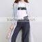Women's side pockets open front extra long cardigan abaya with high quality