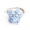 Fabric Hair Ties Flower Blue
