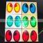 Cheap custom made round reflex sticker football shape decal