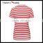 T092-1533R OEM Red And White Striped T Shirt Wholesale China, 95%Cotton Shirts High Quality