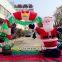 3m Height Inflatable Christmas Arch with Santa for Entrance and Outdoor Decoration