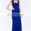 elegant and stunning mermaid squared neck lace evening gown dress