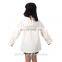 PUKR17003 Hot Selling Kids White Custom PU Rain Coat Children Windbreaker For 2-10 Y
