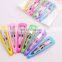 6 pieces/bag children adult BB hairpin Candy Color Hair Clips mental hair accessories
