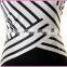 Top Striated Tank Patched Black Black OL Dress Elastic Short Dress