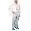 Disposable SF/Microporous protective safety coverall With Hood