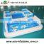 Customize inflatable outdoor beach island inflatable pool lounge float island Inflatable floating bar with tent