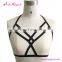 Fashionable Black Women Bra Harness Top Elastic Bralette Sexy