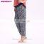 New Design Customized Leaf Print Casual Rayon Boho Harem Trouser Pants