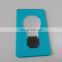 New product business gift led card light bulb shape led plastic card