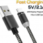 2.4A Upgraded Nylon Braided Magnet USB Charger Magnetic Type C Cable