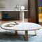 Solid surface white marble coffee table convertible coffee table to dining tables for furniture