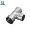 Factory price polished stainless steel equal tee pipe fittings 2205 2507