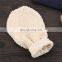 bamboo fiber exfoliating shower body scrubber bath glove