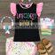 New Design Baby Girl Ruffle Clothes for Wholesale Girls Clothing Set