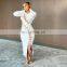 LAITE D2190 ins best sellers autumn&winter O-neck bandage casual dresses women bodycon split sexy dresses