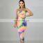 Hot Sales Low Price Women Tie Dye Casual Dresses Ladies Sleeveless Tie Dye Casual Dresses Summer Backless Dresses