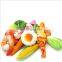 HQP-WJ105 HongQiang Pet vegetables bread meat food plush squeaks toy chew interactive pet dog toy