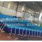 PVC rectangular inflatable metal frame pool, steel swimming pool for water pool slides