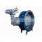 Ductile Iron Double Flange hard seal Triple  Offset Butterfly Valve with Gear Operation