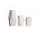 Geometry Chinese White Modern Simple Elegant Ceramic Plant Vase For Shopping Mall Decor