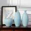 Creative Classical Hand Made Blue Jingdezhen Ceramic Plant Vase Suit For Bedroom Decor