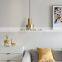 Hot Sell Modern Gold Restaurant Coffee Bar Metal Decorative Pendant Light