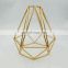 Electroplated Gold Color Iron Material Diamond Shaped Lamp Shade for Vintage Edison/LED Bulb Used indoor Decoration