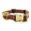 Amazon hot selling cotton dog collar with metal buckle adjustable soft and comfortable durable and washable dog collar