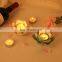custom luxury high quality white ceramic lotus flower candle holder for wedding home decorations