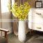 Simple modern white floor ceramic flower vase