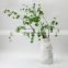Modern  Ceramic Porcelain Home Decor Column Irregular Shape  White Grey Vase For Flower Arrangement