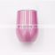 Hangzhou Watersy Colorful Outdoor Egg Shaped Powder Coating 12oz vacuum water insulated bottle travel mug tumbler with lid
