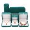 Fadeli Wholesale luxury Gift Box For Ring Necklace Bracelet Packaging Boxes Custom Logo Blackish Green Velvet Jewelry Box