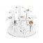 9-Tier Clear Acrylic Jewelry Ring Display Riser Dresser Top Jewelry Organizer Stand