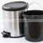 Hot sale high quality stainless steel pedal trash bin special design waste dustbin with soft close